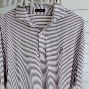 Tutleson Performance Striped Polo Shirt with Classic Collar